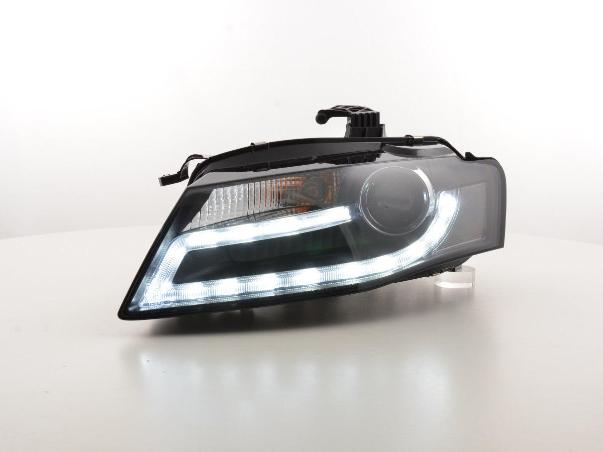 Scheinwerfer Set Xenon Daylight LED Tagfahrlicht Audi A4 B8 8K 07-11 schwarz Scheinwerfer Set Xenon Daylight LED Tagfahrlicht Audi A4 B8 8K 07-11 schwarz
